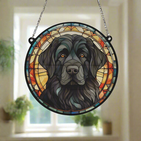Newfoundland Stained Glass Effect Suncatcher